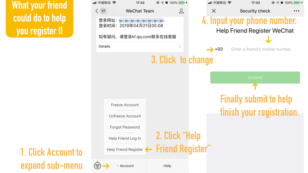 register WeChat account with mobile phone, register WeChat 2019, sign up WeChat 2019