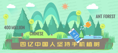 planting trees on mobiles, plant trees online, ant forest, alipay