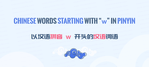 Chinese Words starting with w in Pinyin