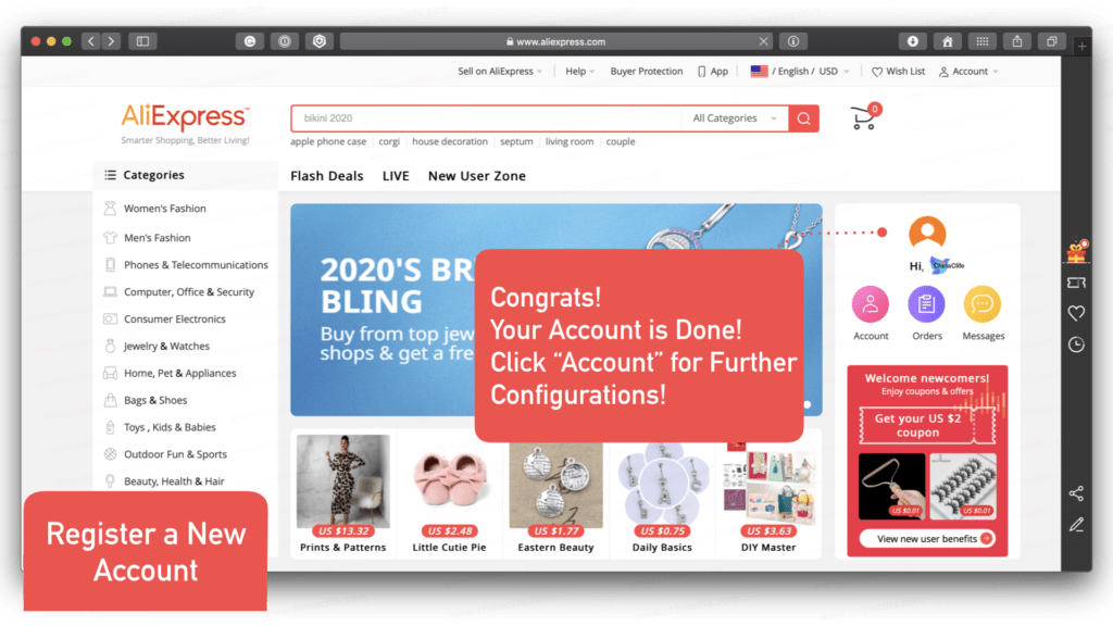 Learn How to Register AliExpress Buyer Account 2020