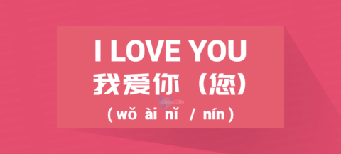 Chinese Word for I Love You, Chinese Phrase for I Love You, Chinese Sentence for I Love You or I Love U, Loving You in Chinese