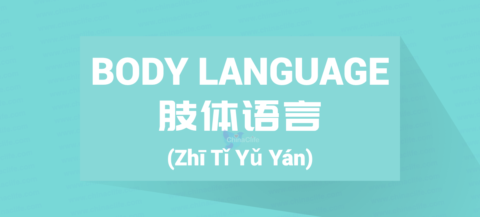 Chinese Word for Body Language Stories
