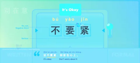 Say It's Okay in Spoken Chinese with Flashcard and Chinese Sample Sentences